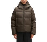 Marc O'Polo Regular Fit Daunenjacke mit Label-Patch in Oliv, Größe 34