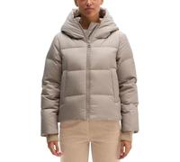 Marc O'Polo Regular Fit Daunenjacke mit Label-Patch in Taupe, Größe 40