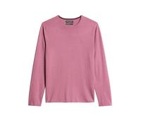 Rundhalspullover MARC O'POLO "aus Bio-Baumwoll-Kaschmir-Mix", Herren, Gr. M, rosa (light mauve), Obermaterial: 95% Baumwolle, 5% Kaschmir, unifarben, Pullover Rundhalspullover (35652310-M) light mauve