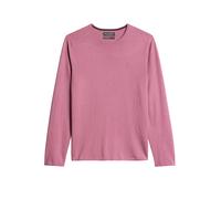Rundhalspullover MARC O'POLO "aus Bio-Baumwoll-Kaschmir-Mix", Herren, Gr. S, rosa (light mauve), Obermaterial: 95% Baumwolle, 5% Kaschmir, unifarben, Pullover Rundhalspullover (35652310-S) light mauve