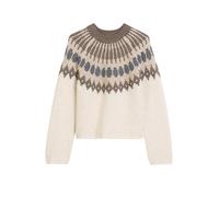 Pullover, longsleeve, round-neck, fair isle FAIR ISLE / WHITE COTTON M FAIR ISLE / WHITE COTTON