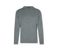 Rundhalspullover MARC O'POLO "aus zertifizierter Bio-Baumwolle", Herren, Gr. M, grün (skipping stone), Obermaterial: 100% Baumwolle, unifarben, Rundhals, Pullover Rundhalspullover (56210800-M) skippin