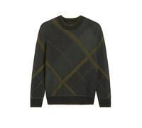 Rundhalspullover MARC O'POLO "mit Farb- und Strukturmix", Herren, Gr. XL, grau (dunkelgrau melange), Obermaterial: 63% Schurwolle, 30% Baumwolle, 7% Polyamid, casual, Rundhals, Langarm, Pullover (8772