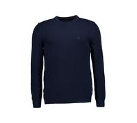 Marc O'Polo Pullover Herren Slim Fit Rundhals Baumwolle blau, XXL