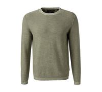 Marc O'Polo Pullover Herren Slim Fit Rundhals Baumwolle-Leinen grün, XL