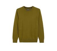 Marc O'Polo Regular Fit Strickpullover aus Baumwoll-Schurwoll-Mix in Oliv, Größe L