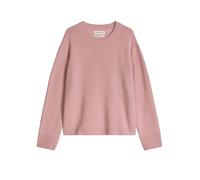 Strickpullover MARC O'POLO "aus flauschiger Lambswool", Damen, Gr. S, misty rose, Obermaterial: 100% Schurwolle, unifarben, Rundhals, Pullover Strickpullover (76185520-S) misty rose