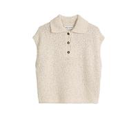 Strickpullover MARC O'POLO "aus Organic-Cotton-Mix-Slub", Damen, Gr. M, grau silk, Obermaterial: 75% Baumwolle, 25% Polyester, unifarben, Pullover Strickpullover (74081043-M) grau silk