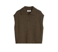 Strickpullover MARC O'POLO "aus Organic-Cotton-Mix-Slub", Damen, Gr. M, burnt coffee melange, Obermaterial: 75% Baumwolle, 25% Polyester, unifarben, Pullover Strickpullover (22029410-M) burnt coffee m