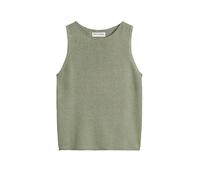 Kurzarmpullover MARC O'POLO "aus Organic Cotton-Leinen-Mix", Damen, Gr. XS, fresh sage, Obermaterial: 52% Baumwolle, 48% Leinen, unifarben, Rundhals, Pullover (90946102-XS) fresh sage