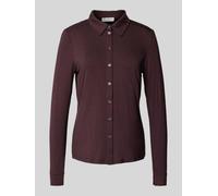 Marc O'Polo Regular Fit Langarmbluse aus Viskose-Mix in Bordeaux, Größe S