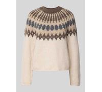 Marc O'Polo Regular Fit Strickpullover aus Woll-Mix in Ecru, Größe XL