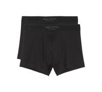 Marc O´Polo Men's Iconic Rib 2-Pack Boxer Shorts, Black, Extra Large