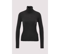 Stehkragenpullover MARC O'POLO "aus Organic Cotton", Damen, Gr. XXL, schwarz (coal grau melange), Obermaterial: 100% Baumwolle, unifarben, Pullover Stehkragenpullover (99493235-XXL) coal grau melange