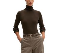 Stehkragenpullover MARC O'POLO "aus Organic Cotton", Damen, Gr. XXS, braun (burnt coffee), Obermaterial: 100% Baumwolle, unifarben, Pullover Stehkragenpullover (67521446-XXS) burnt coffee