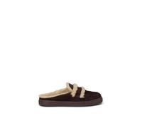 Sabot MARC O'POLO "aus geöltem Veloursleder", Damen, Gr. 43, braun (burnt coffee), unifarben, Schuhe Sabot (83754412-43) burnt coffee