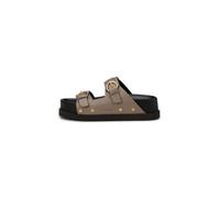 Sandale MARC O'POLO "mit verstellbaren Riemen", Damen, Gr. 40, beige (earthy taupe), Obermaterial: 100% Leder, unifarben, Schuhe Sandale (22770118-40) earthy taupe