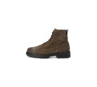 Stiefelette MARC O'POLO "aus weichem Veloursleder", Damen, Gr. 46, braun (schwarz taupe), Obermaterial: 100% Leder, unifarben, Schuhe Stiefelette (93158126-46) schwarz taupe