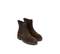 Chelseaboots MARC O'POLO "mit Profilsohle", Damen, Gr. 37, braun (schwarz earth), Obermaterial: 100% Leder (Rind), unifarben, Schuhe (63062534-37) schwarz earth