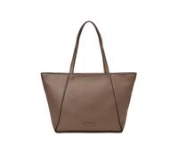 Shopper MARC O'POLO "aus einer Lederalternative aus recyceltem Polyester", Damen, Gr. B/H/T: 11cm x 27cm x 13cm, faded braun, Polyester, unifarben, Taschen Shopper (12609248-0) faded braun