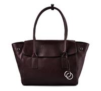 Shopper MARC O'POLO "aus edlem Rindleder", Damen, Gr. B/H/T: 48cm x 24cm x 15cm, braun (schwarz cherry), Leder, unifarben, Taschen Shopper (21413860-0) schwarz cherry