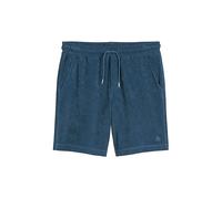 Shorts MARC O'POLO "aus reiner Bio-Baumwolle", Herren, Gr. XL, Normalgrößen, stormy blau, Obermaterial: 100% Baumwolle, unifarben, regular fit kurz, Hosen Shorts (88290446-XL) stormy blau