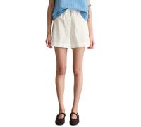 Shorts MARC O'POLO DENIM, Damen, Gr. S, N-Gr, silky weiß, Web, Obermaterial: 100% Baumwolle, relaxed fit ca. Mitte Oberschenkel, Hosen Shorts, relaxed aus Papertouch-Popeline (21812861-S) silky weiß
