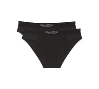 Marc O´Polo Women's Iconic Rib 2-Pack Briefs, Black, Small