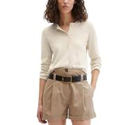 Cardigan MARC O'POLO "aus Organic Cotton-Leinen-Mix", Damen, Gr. M, grau silk, Obermaterial: 90% Baumwolle, 10% Leinen, unifarben, regular fit, Rundhals, Strickjacken (87991155-M) grau silk