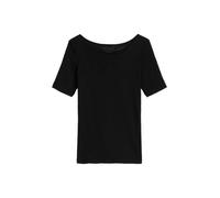 Marc O'Polo Slub-Jersey-T-Shirt regular | mit U-Boot-Ausschnitt schwarz, S