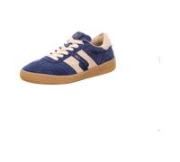 Marc OߴPolo Damen Sneaker flach mit Teddyfell Low Top, Blau (Dark Cloudless Blue/Beige), 37