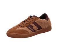 Sneaker MARC O'POLO "aus Leder und Teddyfell", Damen, Gr. 42, braun (pure camel), Obermaterial: 100% Polyester, unifarben, Schuhe Sneaker (93963808-42) pure camel