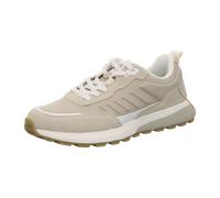Sneaker MARC O'POLO "aus Rindleder und recyceltem Polyester", Herren, Gr. 44, grau silk, Obermaterial: 80% Leder (Rind), 20% Polyester, unifarben, Schuhe Sneaker (55413716-44) grau silk