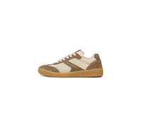Marc O'Polo Sneaker Court aus Rindleder mit Häkeleinsätzen Damen Größe 39 Taupe
