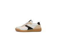 Sneaker MARC O'POLO "aus edlem Rindleder", Damen, Gr. 42, weiß, schwarz, Obermaterial: 89% Leder (Rind), 11% Polyurethan, unifarben, Schuhe Sneaker (20133167-42) weiß, schwarz