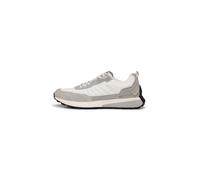 Sneaker MARC O'POLO "aus Rindleder und recyceltem Polyester", Herren, Gr. 43, weiß, Obermaterial: 80% Leder, 20% Polyester, unifarben, Schuhe Sneaker (20946049-43) weiß