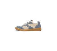Sneaker MARC O'POLO "aus edlem Rindleder mit Häkeleinsätzen", Damen, Gr. 38, high sky, Obermaterial: 80% Leder (Rind), 20% Polyester, unifarben, Schuhe Sneaker (90700626-38) high sky