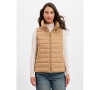 Steppweste MARC O'POLO "mit recycelten Materialien", Damen, Gr. 40, braun (pure sand), Obermaterial: 100% Polyamid, unifarben, casual, figurbetont, Westen (79354921-40) pure sand