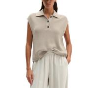 Poloshirt MARC O'POLO "aus Organic Cotton-Qualität", Damen, Gr. XXL, natural, Obermaterial: 100% Baumwolle, unifarben, loose fit, Bündchen, Shirts (99880804-XXL) natural