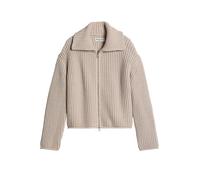 Cardigan MARC O'POLO "aus Organic Cotton-Mix", Damen, Gr. M, beige (natural), Obermaterial: 74% Baumwolle, 26% Polyester, unifarben, loose fit, Strickjacken (41809810-M) natural
