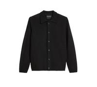 Cardigan MARC O'POLO "aus weichem Schurwoll-Mix", Herren, Gr. XL, schwarz, Obermaterial: 62% Schurwolle, 20% Baumwolle, 18% Polyamid, unifarben, regular fit, Rundhals, Strickbündchen, Strickjacken (31