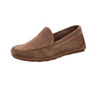 Mokassin MARC O'POLO "aus Velours-Rindleder", Damen, Gr. 46, schwarz taupe, Obermaterial: 100% Leder (Rind), unifarben, Schuhe Mokassin (14919250-46) schwarz taupe