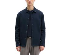 Sweatjacke MARC O'POLO "aus Scuba-Interlock", Herren, Gr. XXL, schwarz navy, Obermaterial: 75% Baumwolle, 20% Polyester, 5% Elasthan, unifarben, regular fit, Sweatjacken Sweatjacke (73901336-XXL) schw
