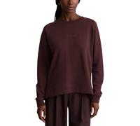 Sweatshirt MARC O'POLO DENIM "aus Organic Cotton", Damen, Gr. XXS, braun (espresso braun), Obermaterial: 100% Baumwolle, unifarben, relaxed fit, Rundhals, Bündchen, Sweatshirts Sweatshirt (47331020-XX