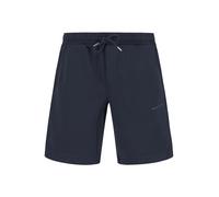 Shorts MARC O'POLO "aus weicher Bio-Baumwolle", Herren, Gr. XL, Normalgrößen, schwarz navy, Obermaterial: 100% Baumwolle, unifarben, regular fit kurz, Hosen Shorts (81108402-XL) schwarz navy