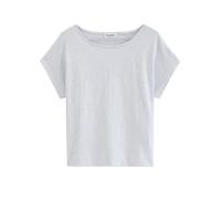 T-Shirt MARC O'POLO "aus weichem Baumwoll-Slub-Jersey", Damen, Gr. XL, airy blau, Obermaterial: 100% Baumwolle, unifarben, Basic, regular fit, U-Boot-Ausschnitt, normaler Saum, Shirts T-Shirt (6814053