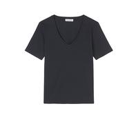 V-Neck-T-Shirt regular Grau XS