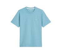 T-Shirt MARC O'POLO "aus schwerem Bio-Baumwoll-Jersey", Damen, Gr. L, blau dawn, Obermaterial: 100% Baumwolle, unifarben, Basic, relaxed fit, Rundhals, Shirts T-Shirt (54242350-L) blau dawn