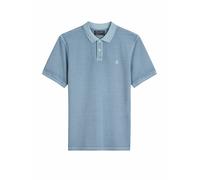 Marc O'Polo Herren Kurzarm-Poloshirt aus Bio-Baumwolle Regular Fit, Blau (Meltwater), M