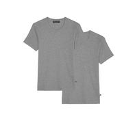 Marc O'Polo Men Iconic Rib 2-Pack Crew Neck Shirt, Grey